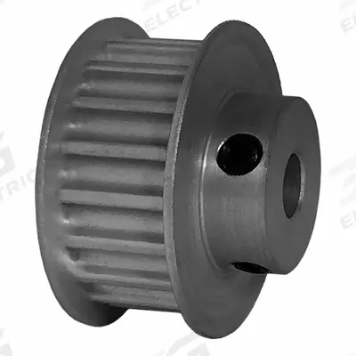 Dayton Timing Pulley: Modified Curvilinear, Fixed, For GT Timing Belt Section - GT Section Fixed-Bore Timing Pulleys with Hub