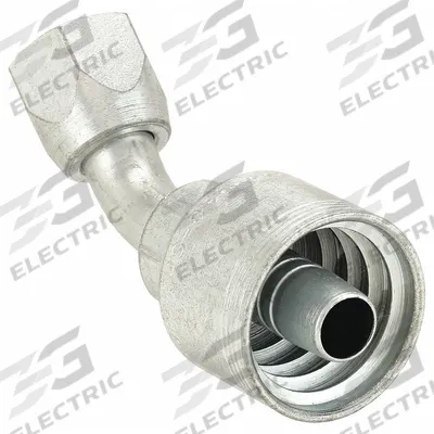 AEROQUIP Hydraulic Crimp Fitting: Steel x Steel, 45° Elbow, -10 For Hose Dash Size - Aeroquip Crimp Hydraulic Hose Fittings with JIC Connection