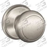 SCHLAGE Door Lockset: Passage Knob Locksets, Nickel (MPN F10 AND 619). Key specifications — Lockset Style: Andover.