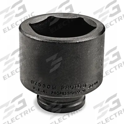 PROTO Impact Socket: 3/4 in Drive Size, Metric, 35 mm Socket Size, 6-Point, Std - 3/4" Drive Impact Sockets