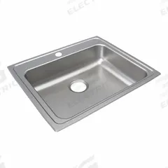 JUST MANUFACTURING Bowl Drop-In Sink: 25 in Overall Lg, 21 1/4 in Overall Wd, 7 1/2 in Bowl Dp (MPN SLNADA2125A604-J). Key specifications — Brand: JUST MANUFACTURING; Color Family: Silver/Gray.