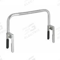 APPROVED VENDOR Bathtub Grab Bar: Wave, 18 in Lg, 1 in Dia, Steel, Chrome-Plated, 250 lb Wt Capacity (MPN 4WMJ6). Key specifications — Finish: Chrome-Plated; Bar Style: Wave; Brand: APPROVED VENDOR.