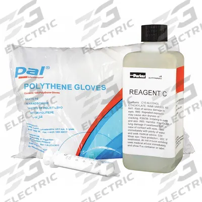 PARKER Reagent Test: TBN Reagent Test, 4 in Lg, 4 in Wd, 12 in Ht - Hydraulic Fluid Tester Components