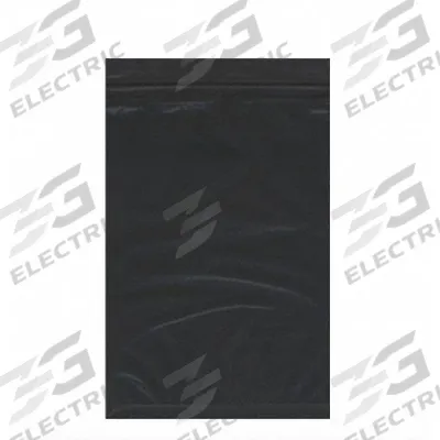 APPROVED VENDOR Packaging Bag: Black, 2 mil Thick, 2 in Wd, 3 in Lg, Zipper Bag - Color-Coding Reclosable Poly Bags