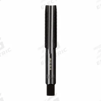 MILWAUKEE Straight Flute Tap: 9/16"-18 UNF, 2B, 4 Flute, Plug Chamfer - General Purpose Hand Taps