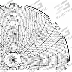 HONEYWELL Circular Paper Chart: Honeywell, 0°C to 250°C, BN 24001661-024, Honeywell, Temp°C, 100 PK. Key specifications — Compatible with Manufacturer Model Number: DR 4200 GP/EV; Brand: HONEYWELL; Units Measured: Temperature °C.