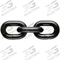 PEWAG Chain: 9/32 in Trade Size, 80 Chain Grade, Alloy Steel, 3,500 lb Working Load Limit, Straight (MPN SA7/3). Key specifications — Link Type: Straight; Brand: PEWAG.