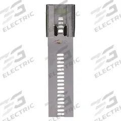 TY-RAP Cable Tie: 12 in Nominal Lg, 3 in Nominal Max. Bundle Dia., 0.47 in Wd, Silver, 100 PK (MPN TYS12-470). Key specifications — Brand: TY-RAP; Locking Style: Stainless Steel Barb; Color: Silver.