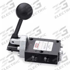 ARO Manual Air Control Valve: 50, Three-Way / Two-Position, Lever, Black, 16 scfm Flow Rate - Max (MPN 5030-01). Key specifications — attr1092903: Black; attr1086905: Spring Return; attr1086907: 50; attr1086914: Normally Closed; attr1086871: 5030-01.