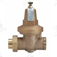 WILKINS Water Pressure Reducing Valve: FNPT, 1 in Pipe Size, Bronze, 25 psi to 75 psi, NPT (MPN 1-70XLDUC). Key specifications — Brand: WILKINS; Union Type: Double Union; Low-Lead Compliance: Low-Lead Compliant.
