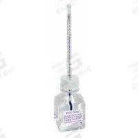 FRIO-TEMP Bottle Thermometer: -25°C to -5°C, +/-0.2°C, 60 mL Bottle Volume, Enviro-Safe® Liquid (MPN B61001-0100). Key specifications — Bottle Fill Medium: Enviro-Safe® Liquid; Temperature Units: Celsius; Accuracy: +/-0.2°C; Brand: FRIO-TEMP.