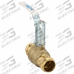 MILWAUKEE VALVE Manual Two-Way Ball Valve: 1 in, Brass, Straight, Press x Press, Full Port Ball Port (MPN UPBA-481B - 100). Key specifications — Brand: MILWAUKEE VALVE; Handle: Lever.