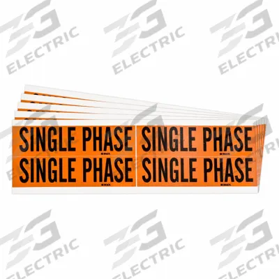 BRADY Conduit & Voltage Signs & Labels: 4 1/8 in Label Wd, 1 1/8 in Label Ht - Self-Stick Vinyl Conduit and Voltage Markers