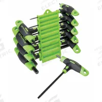 GREENLEE Hex Key Set: 6 - 10 Pieces, Professional, T, SAE, Single Ball End, Short, 10 Pieces, 2 Tips (MPN 0254-40). Key specifications — attr1205553: Not Tether Capable; attr1205554: GREENLEE; attr1205568: Black Oxide; attr1293176: 6 - 10 Pieces.
