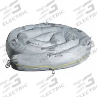PIG Sorbent Boom: 8 in Dia, 20 ft Lg, 24 gal, Ring, White, 2 PK (MPN BOM409). Key specifications — Color: White; Filler Material: Polypropylene; Outside Skin Material: Polypropylene; Brand: PIG.