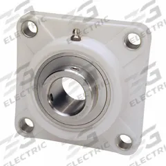 IPTCI BEARINGS 4 Bolt Flange Bearing: Radial Ball, 1 1/2 in Bore, PBT Plastic, Set Screws (MPN SUCTF208-24). Key specifications — Bore Type: Cylindrical; Brand: IPTCI BEARINGS; Housing Material: PBT Plastic; Lubricant Material: H-1 Grease; Mounting Bolt Size: 1/2 in; Split Housing: Not Split; System of Measurement: Inch.