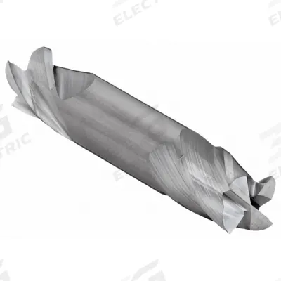 CLEVELAND Square End Mill: Carbide, Double End, 4 Flute, 1/2" Mill Dia, 5/8" LOC - Double-End Carbide Square End Mills for Aluminum