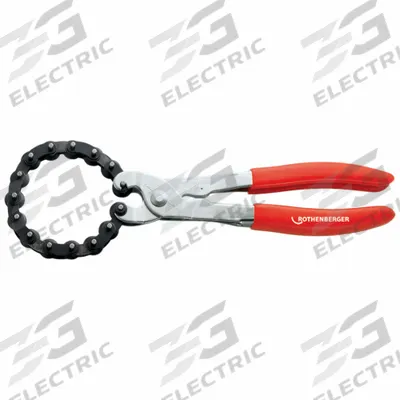 ROTHENBERGER Tubing Cutter: 1 in – 2 in OD Cutting Capacity, One Stroke Chain Cutter - Metal Pipe Cutters for Close-Quarters
