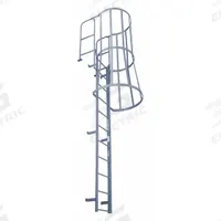 COTTERMAN Fixed Ladder with Safety Cage: 24 ft Overall Ht, 39 in Overall Wd, Steel, 21 Rungs (MPN F21WC C1). Key specifications — attr1050722: COTTERMAN; attr1050760: Assembled; attr1083696: 2.