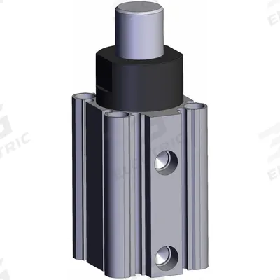 SMC Stopper Air Cylinder: 40 mm Bore Dia, 30 mm Stroke Lg, Through-hole Mounting - Pallet Stopping Extruded Cylinders