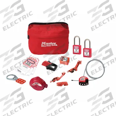 MASTER LOCK Valve/Electrical Kit: Electrical/Valve, Keyed Alike Padlocks - Portable Electrical & Valve Lockout Kits
