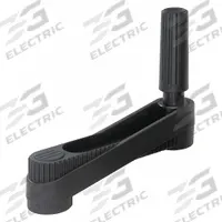 KIPP Crank Handle: Steel w/ Revolving Plastic Grip, 12 mm Bore Dia, 100 mm Handle Lg (MPN K0659.3212). Key specifications — Brand: KIPP.