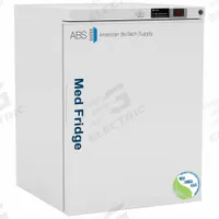 AMERICAN BIOTECH SUPPLY Pharmacy Refrigerator: 5.2 cu ft, Undercounter, 1°C to 10°C, Swing Solid (MPN PH-ABT-NSF-UCFS-0504). Key specifications — Door Opening Style: Right; Color: White; Alarm Type: Temperature; Manufacturer Part Number: PH-ABT-NSF-UCFS-0504; Brand: AMERICAN BIOTECH SUPPLY; Product Type: Pharmacy Refrigerator; Door Type: Swing Solid; Refrigerant Type: R-600a.