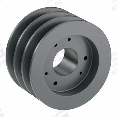 APPROVED VENDOR V-Belt Pulley: C54, 3 Groove, 5.8 in OD, Bushed Bore, SD - Bushed-Bore Cast-Iron V-Belt Pulleys