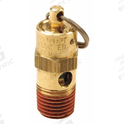 CONTROL DEVICES Air Safety Valve: Hard Seat, 1/8 in (M)NPT Inlet (In.) - Hard Seat Pneumatic Safety Valves