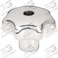 KIPP Hand Knob: 7 Point, Stainless Steel, 6 mm Hole Dia, 21 mm Hole Dp, 32 mm Dia (MPN K0150.232062). Key specifications — Brand: KIPP; Finish: Polished.