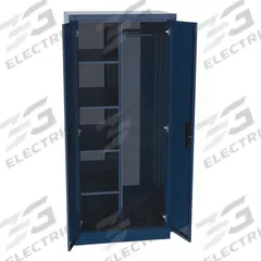 GREENE MANUFACTURING, INC. Storage Cabinet: 36 in x 24 in x 72 in, 4 Shelves, 16 ga Panel, Shelves (MPN WC4-3672). Key specifications — attr113700: Adjustable; attr113673: Frame; attr113674: Dark Gray; attr113686: No; attr113685: Assembled; attr113675: Shelves; attr66488: GREENE MANUFACTURING, INC.; attr113676: Hanging Rod and Shelves.