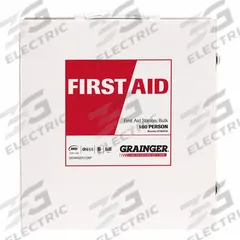 FIRST AID ONLY First Aid Kit and Housing: 687 Components, ANSI/ISEA Z308.1-2021, Type I/II, Class B (MPN 54766-021). Key specifications — ANSI Standard Met: ANSI/ISEA Z308.1-2021; Adhesive Bandages Included: (156) Bandages; Oral and Inhalant Medicinals Included: (100) Non-Aspirin Pain Relievers; Topical Medicinals Included: (25) Burn Cream Packets; Wound Dressings Included: (6) Trauma Pads; Unitized: Unitized.