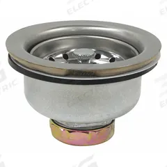 PERFECT PUTTY Strainer: Stainless Steel, Chrome, 2 1/2 in Overall Ht, 4 1/2 in Overall Dia, Threaded (MPN 59-3120). Key specifications — Product Type: Sink Drain; Brand: PERFECT PUTTY; Finish: Chrome; Material: Stainless Steel; Includes: Locknut.