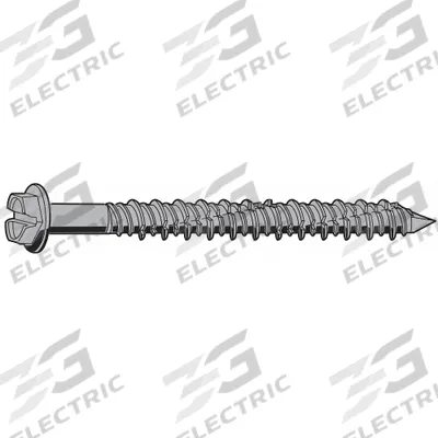 APPROVED VENDOR Concrete Anchor Screw: 4 in Overall Lg, 1/4 in Dia, Steel, Blue Ruspert - Hex-Head Screw Anchors