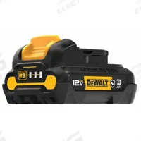 DEWALT Battery: 12V MAX*, 3 Ah, Battery Included, 12V DC (MPN DCB124G). Key specifications — attr1278107: Oil-Resistant.