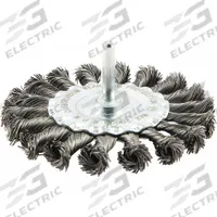 APPROVED VENDOR Wire Wheel Brush: Twisted Steel, 4" Dia x 1/2" Wd, 1/4" Shank, 0.014" Fill (MPN 66254442927). Key specifications — Brand: APPROVED VENDOR.