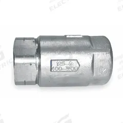 APOLLO Ball Cone Spring Check Valve: Ball, Inline Valve Body, CF8M Stainless Steel, FNPT x FNPT, Std (MPN 6210701). Key specifications — Ball Material: RPTFE; Brand: APOLLO.