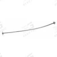 FRANKLIN BRASS Curved Shower Rod: 1 in Overall Wd, Stainless Steel, Bright, Screws (MPN 211-5BS). Key specifications — Brand: FRANKLIN BRASS; Finish: Bright; Material: Stainless Steel; Includes: Mounting Hardware; Mounting Type: Screws.