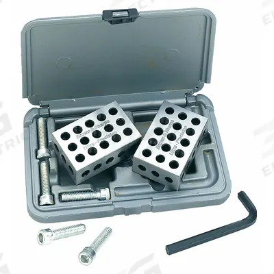 TESA BROWN & SHARPE Tri-Block Pair: 2 in x 1 in (MPN 599-750-10) - 1-2-3 Setup Blocks