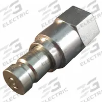 AEROQUIP Hydraulic Quick Connect Hose Coupling: 1/4 in Coupling Size, Steel, 1.89 lpm Max. Flow Rate (MPN FD90-1034-04-04). Key specifications — Body Material: Steel; Thread Size: 1/4"-18; Brand: AEROQUIP.
