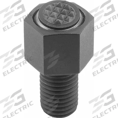 KIPP Threaded Gripper w/Serrated Pad: Carbide-Tipped Steel Pad, M24, 40 mm Thread Lg - Threaded Grippers with Serrated Carbide Pad