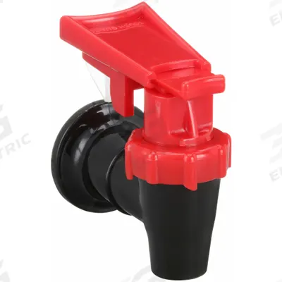 OASIS Dispensing Spout: Plastic, Black/Red, NPT - Dispensing Spouts