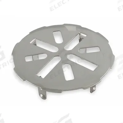 APPROVED VENDOR Grid: Stainless Steel, Unfinished, 5 1/8 in Overall Dia, 1 3/8 in Overall Ht - Strainers for Shower Drains