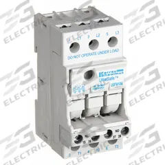 MERSEN Fuse Block: Finger-Safe, 3 Pole, 600 V AC, DIN Rail Mounting, Screw Termination (MPN USFM10M). Key specifications — Brand: MERSEN.