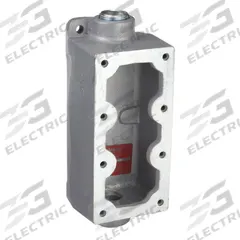 APPLETON ELECTRIC Mounting Body: 3 Gangs, Iron, 1/2 in Hub Size, Feed Through, 9 3/16 in Overall Ht (MPN EDSC147). Key specifications — Brand: APPLETON ELECTRIC; Hub Type: Feed Through.