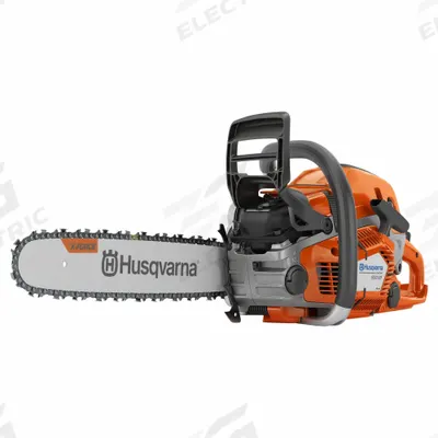 HUSQVARNA Gas-Powered Chainsaw: 18 in Bar Lg, Rear Handle, Auto Chain Oiler - Gas-Powered Chainsaws