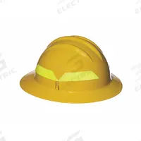 BULLARD Fire Helmet: Yellow, Full Brim, Chin Strap, 6 pt Ratchet (MPN FHYLR). Key specifications — Color: Yellow; Chin Strap: Yes; Brand: BULLARD; Style: Full Brim; Suspension: 6 pt Ratchet.