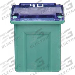 BUSSMANN Automotive Fuse: FMX Series, Green, Female, Cartridge, Time-Delay, 40 A, 32 V DC (MPN FMX-40LP). Key specifications — Series: FMX; Brand: BUSSMANN; Equivalent Fuse Series: FMX & JCAS.