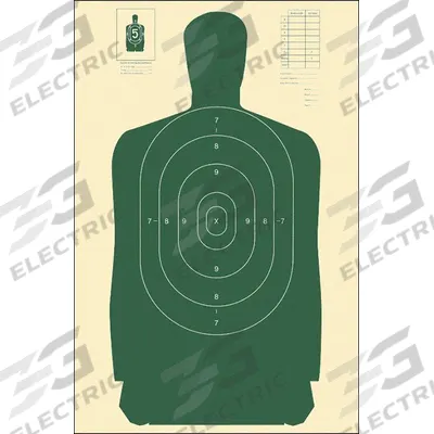 ACTION TARGET Shooting Range Targets: Cardboard, Silhouette Target, 3 3/4 ft Ht, 24 in Wd - Silhouette Targets