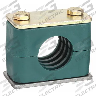 ZSI Vibration-Dampening Beta Clamp: Ribbed Bore, Steel Clamp, Polypropylene Cushion - Vibration-Dampening Textured Core Beta Clamps